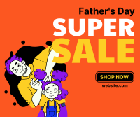 Tie My Hair Dad Sale Facebook Post