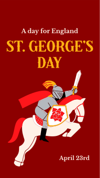 Happy St. George's Day Facebook Story