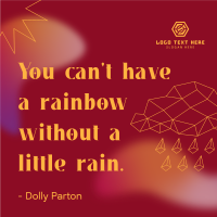 Little Rain Quote Instagram Post