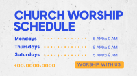 Church Worship Schedule Video