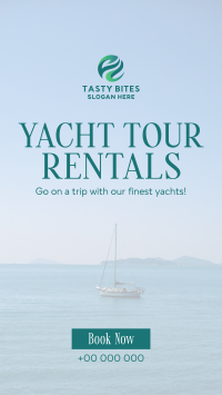 Relaxing Yacht Rentals Instagram Story