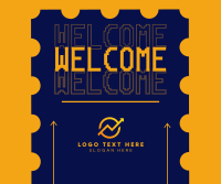 Simple Welcome Page Facebook Post Design