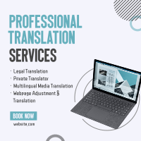 Professional Translator Instagram Post Design