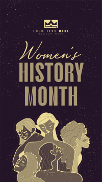 Women's History Month March Facebook Story