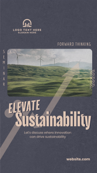 Elevating Sustainability Seminar Instagram Reel Design