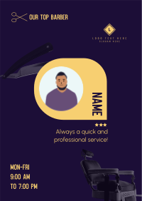 Top Barber Spotlight Flyer