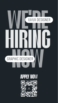 Simple We're Hiring YouTube Short Design