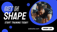 Training Fitness Gym Animation