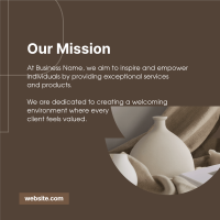 Our Mission Pottery Linkedin Post