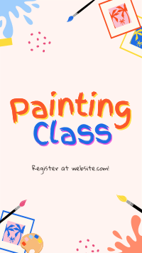 Quirky Painting Class Instagram Story