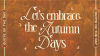 Trendy Autumn Greeting Animation