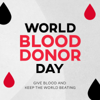 Minimalist Blood Donor Day Instagram Post