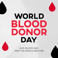 Minimalist Blood Donor Day Instagram Post Image Preview