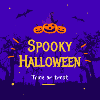 Spooky Halloween Instagram Post Design