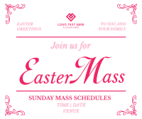 Easter Mass Facebook post | Instantly Create an Easter Mass Facebook ...