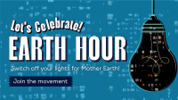 Earth Hour Light Bulb Animation Design