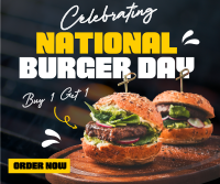 National Burger Day Celebration Facebook Post