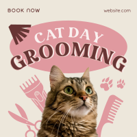Cat Day Grooming Instagram Post