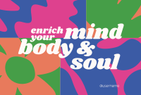 Mind Body & Soul Pinterest Cover Design