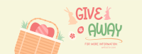 Easter Basket Giveaway Facebook Cover Design