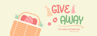 Easter Basket Giveaway Facebook Cover Image Preview