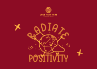 Positive Vibes Postcard Design