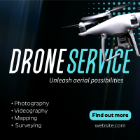 Modern Professional Drone Service Instagram Post