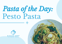 Minimalist Pasta Day Postcard Image Preview