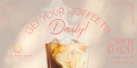 Coffee Pickup Daily Twitter Post Design