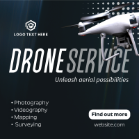 Modern Professional Drone Service Instagram Post