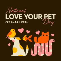 National Love Your Pet Day Linkedin Post