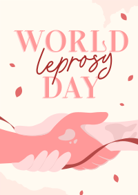 Happy Leprosy Day Poster Design