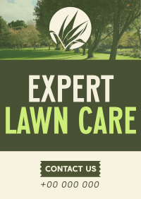 Minimalist Lawn Care Experts Flyer