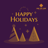 Happy Holidays Instagram Post Design