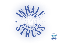 Stress Relieve Meditation Postcard