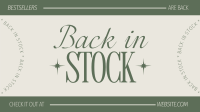 Minimalist Elegant Restock Animation