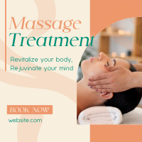 Simple Massage Treatment Instagram Post