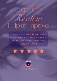 Minimalist Customer Feedback Flyer