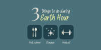 Earth Hour Activities Twitter Post