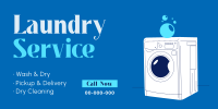 Laundry Service Twitter Post Design