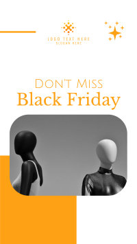 Don't Miss Black Friday Sale Instagram Story Design