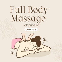 Body Massage Promo Instagram Post