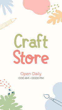 Craft Store Timings Facebook Story