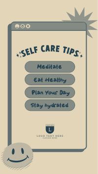 Self Care Tips TikTok Video Design