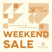 Geometric Weekend Sale Instagram Post Design