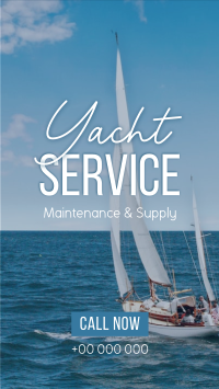 Yacht Maintenance Service Instagram Reel Design