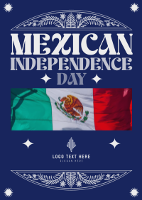 Rustic Mexican Independence Day Poster