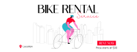 Biking in The City Facebook Cover Image Preview