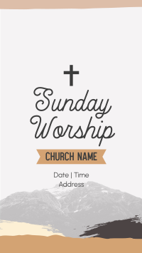 Church Sunday Worship Facebook Story