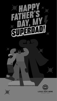 Superhero Father's Day Instagram Story